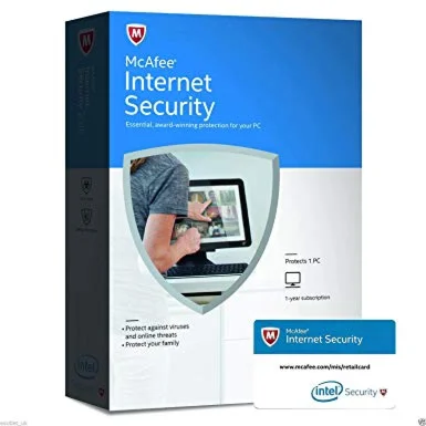 McAfee Internet Security 1ГОД/1 ПК КЛЮЧ 15 знаков
