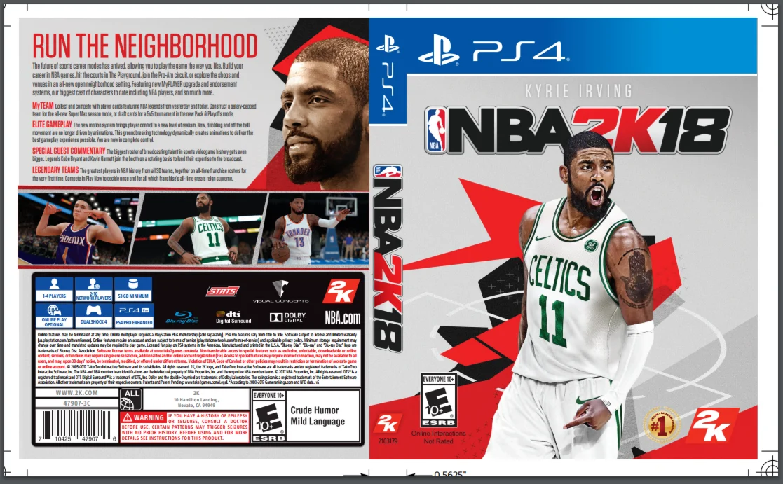 NBA 2K18 PS4/PS5/RU Аренда 7 дней