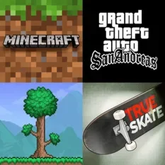 MINECRAFT + GTA SAN ANDREAS TERRARIA iPhone ios iPad