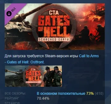 Call to Arms - Gates of Hell: Scorched Earth DLC STEAM
