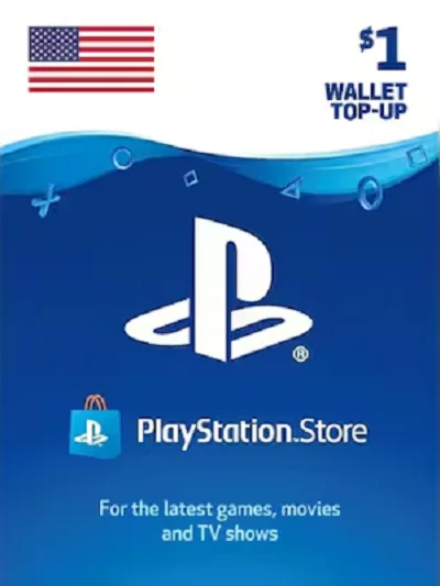 PlayStation PSN 1 USD Пополнение счета в США Мгнове