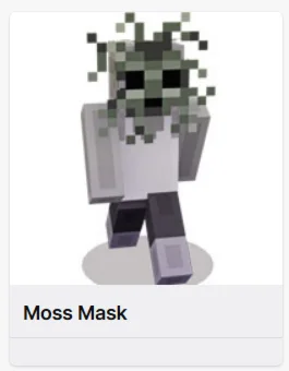 MINECRAFT Moss Mask СКИН КОД ПРЕДМЕТ +