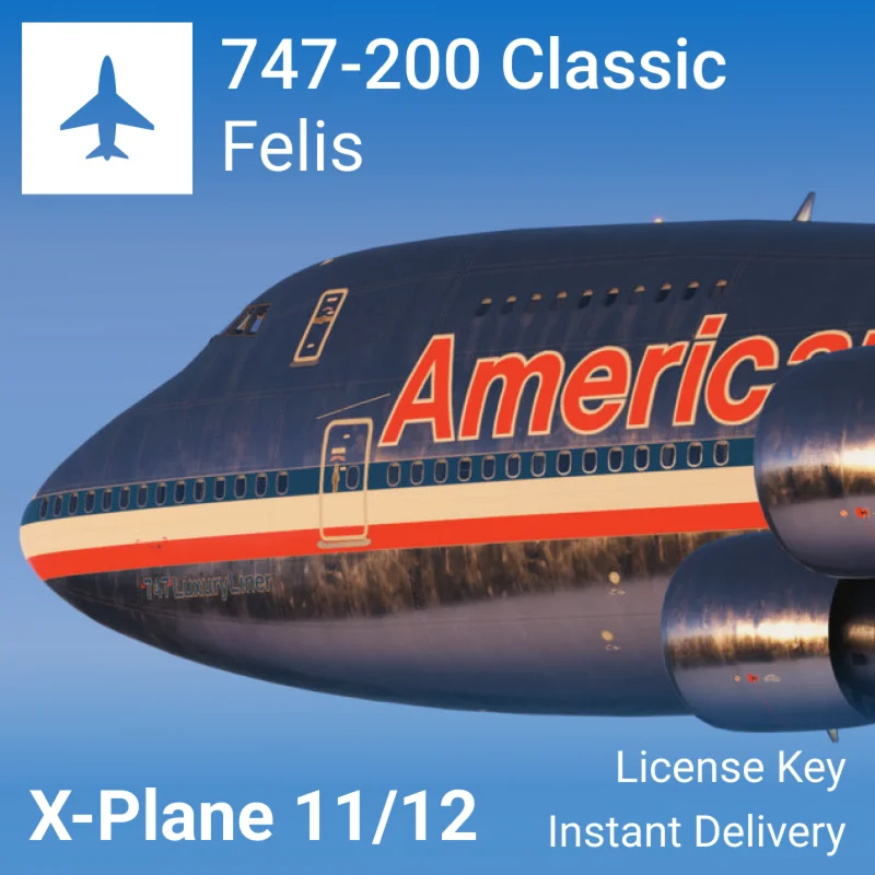 Ключ Felis Boeing 747-200 Classic X-Plane 12/11