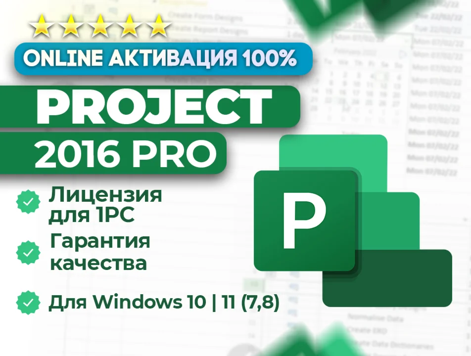 Ключ Project 2016 Pro ОНЛАЙН активация