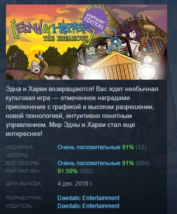 Edna &amp Harvey: The Breakout Anniversary Edition STEAM