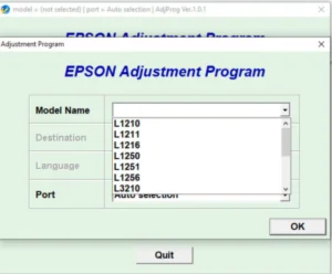 Epson Adjustment Program L1210 L3210 L3250 L3251 L5290