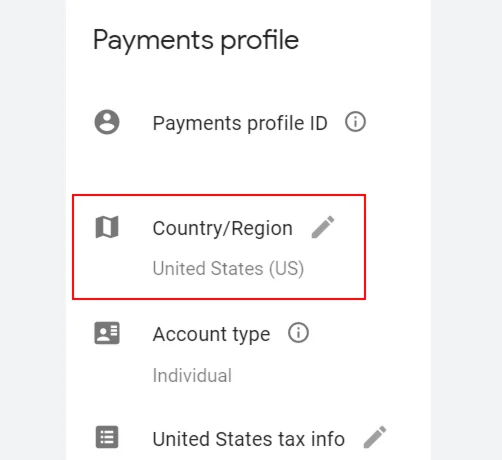 Изменения региона в Google Play Store