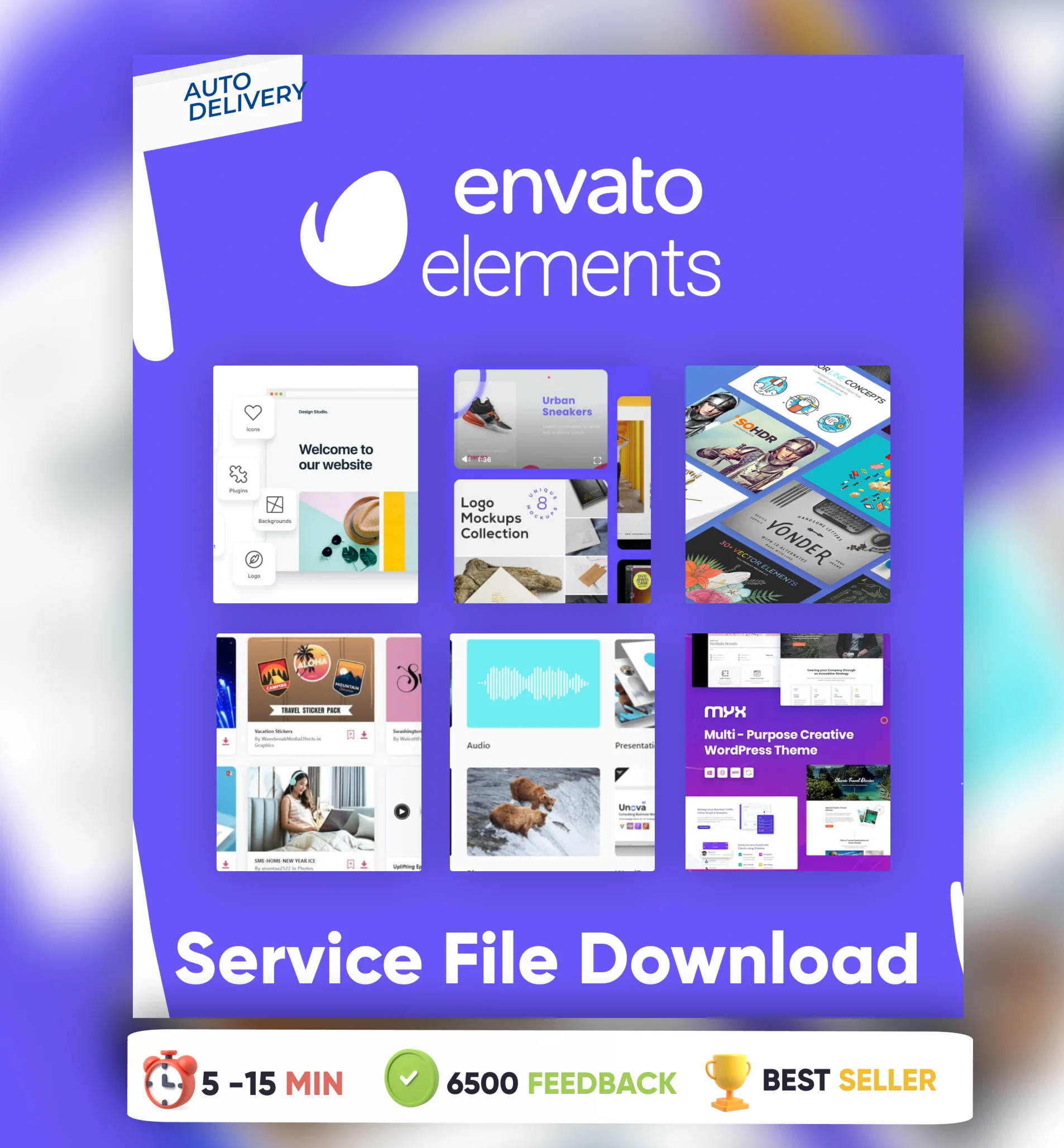 ENVATO ELEMENTS 14-365 ПАНЕЛЬ ДЛЯ ЗАГРУЗКИАВТО