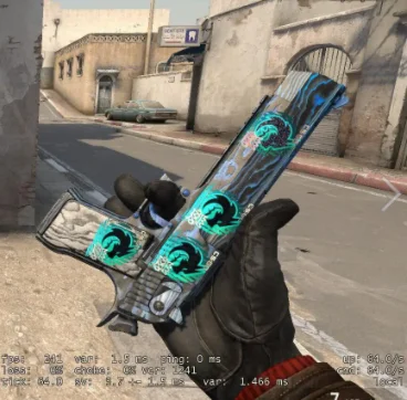 Desert Eagle Blue Ply С 4 СЛУЧАЙНЫМИ НАКЛЕЙКАМ