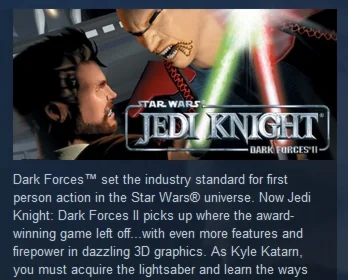 Star Wars Jedi Knight: Dark Forces 2 II STEAM KEY