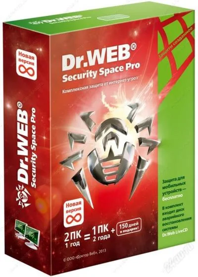 DrWeb Security Space Pro 90 дней / 1 ПК 2 в 1