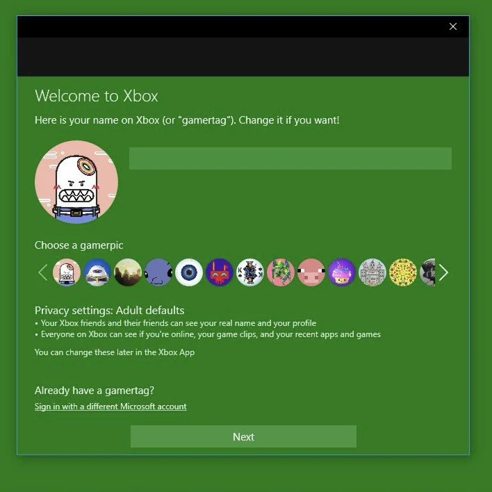 Новый Аккаунт XboxMicrosoft регистрация создание