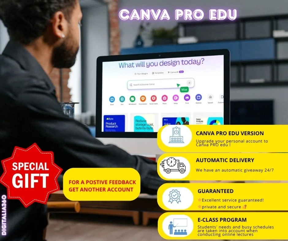 Canva pro edu Купи 1 получи 1 бесплатно/WebMoney
