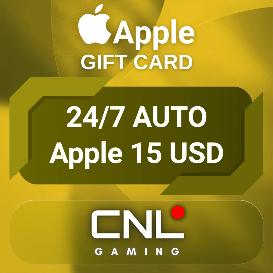 24/7 АВТО Apple 15 долларов США подарочная карта