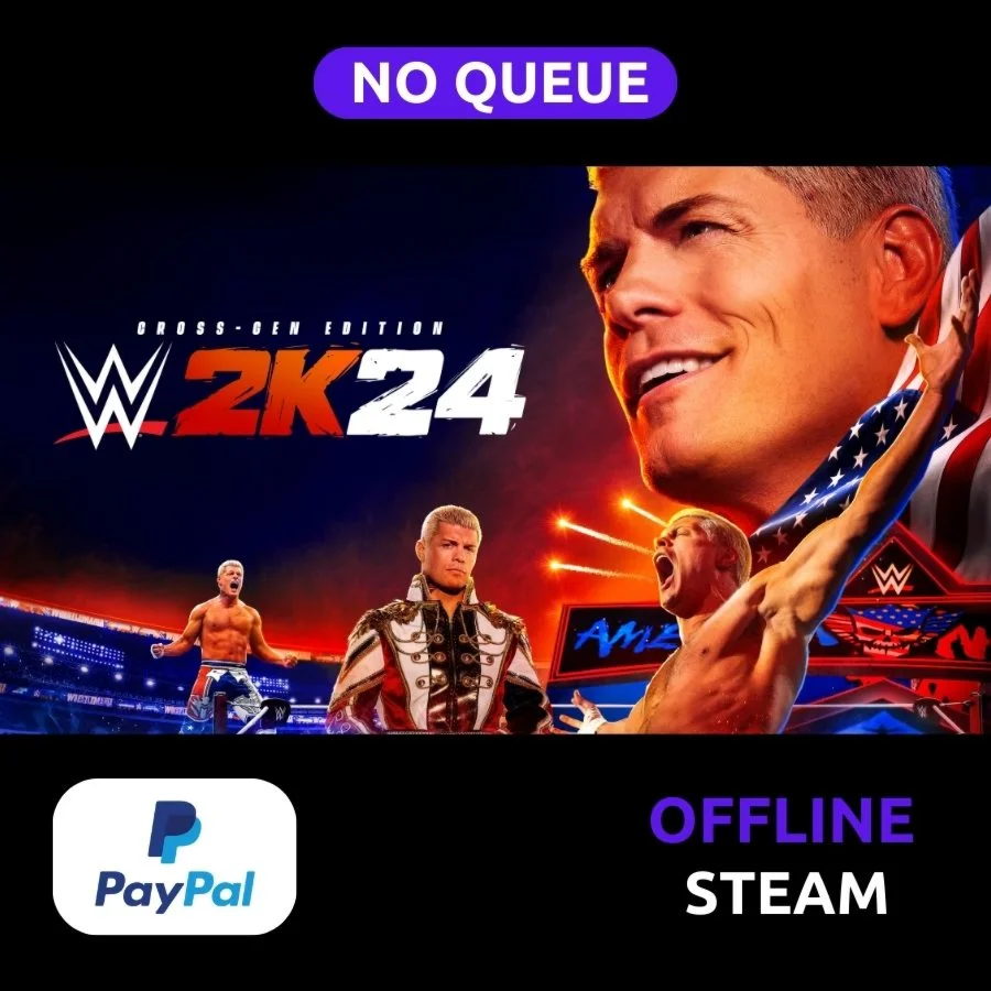 WWE 2K24 Deluxe Steam Offline NO QUEUE Paypal