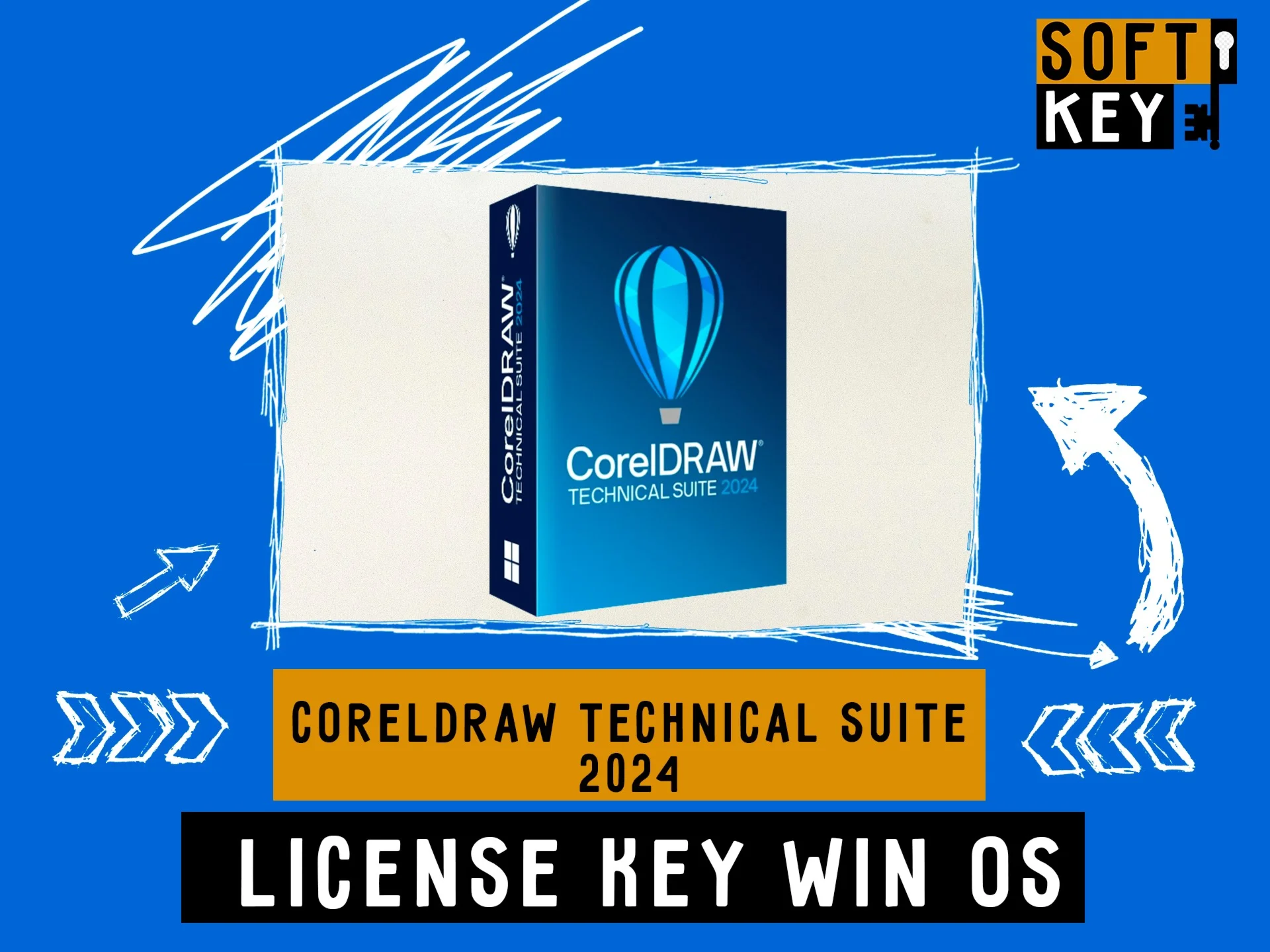 Ключ CorelDraw Technical Suite 2024 бессрочный для Win