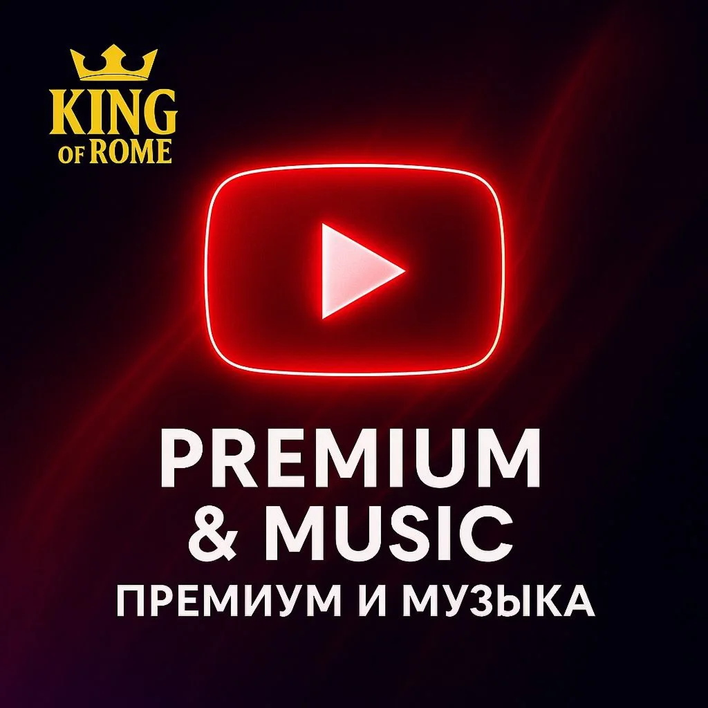 YOUTUBE PREMIUM/МУЗЫКА 1-24 МЕСЯЦЕВ ГЛОБАЛЬНАЯ