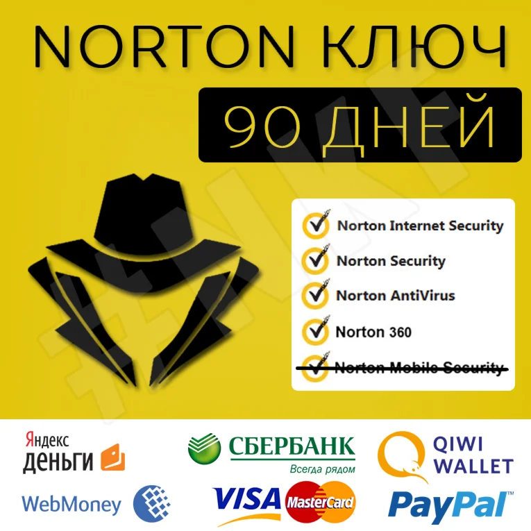 Ключ Norton 90 дней