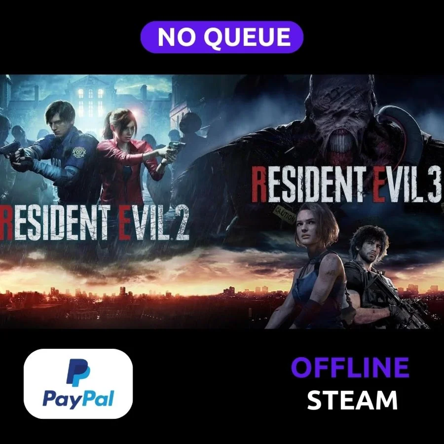 Resident Evil 2 + Resident Evil 3 Offline PAYPAL