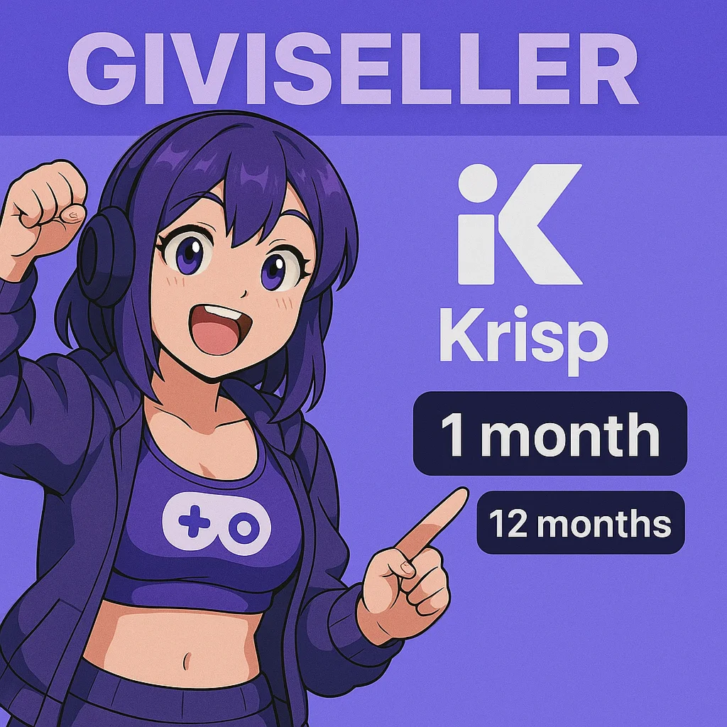 KRISP AI ПРОДЛЕНИЕ/ПОДПИСКА 1-12 МЕСЯЦ PRO/ BUISNESS