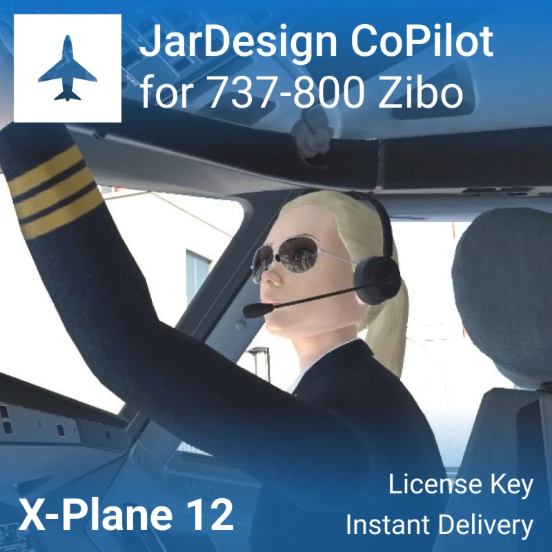 Лицензия JARDesign CoPilot для 737-800 Zibo Mod