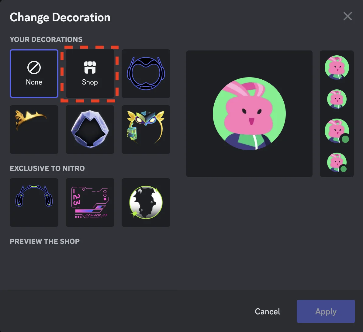 DISCORD AVATAR DECORATION ОБНОВЛЕНИЕ ВЛАДЕЛЬЦА