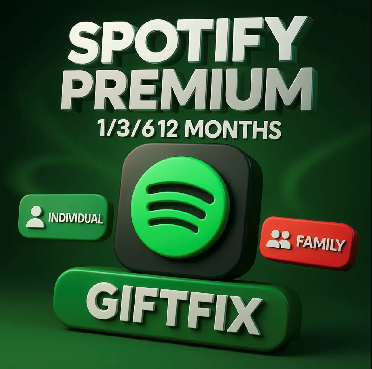 Spotify Premium 1-3-6-12 Египет Нигерия
