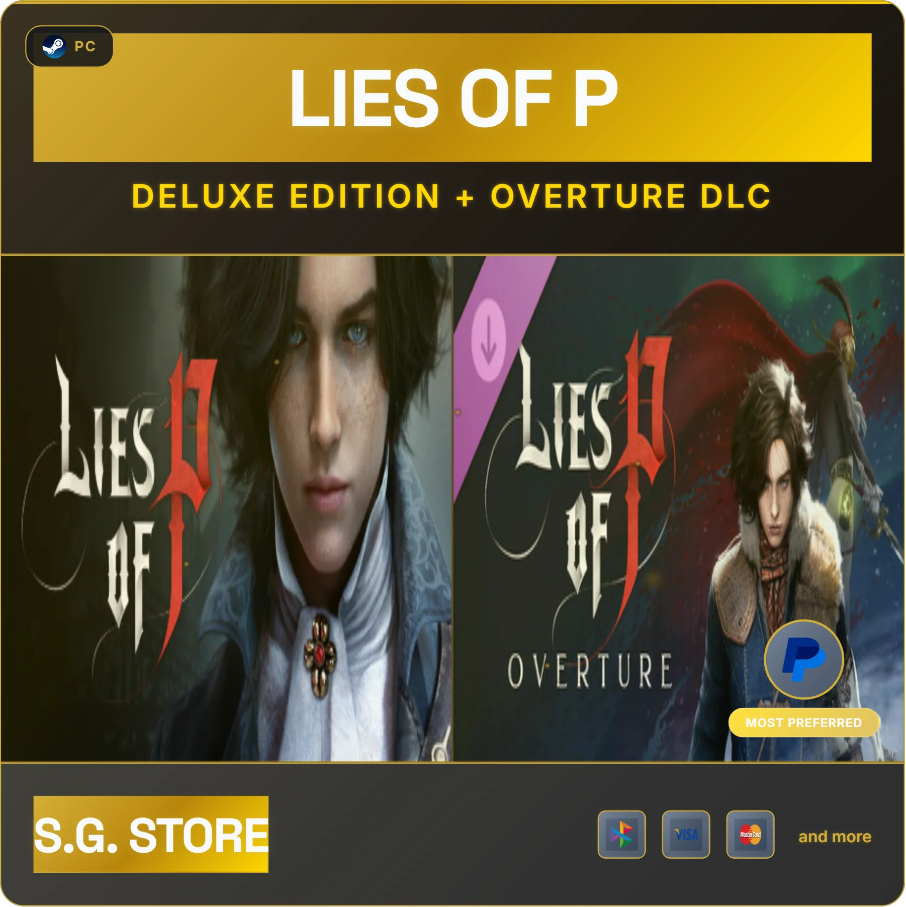 Lies of P - Deluxe Edition + Overture DLC Steam
