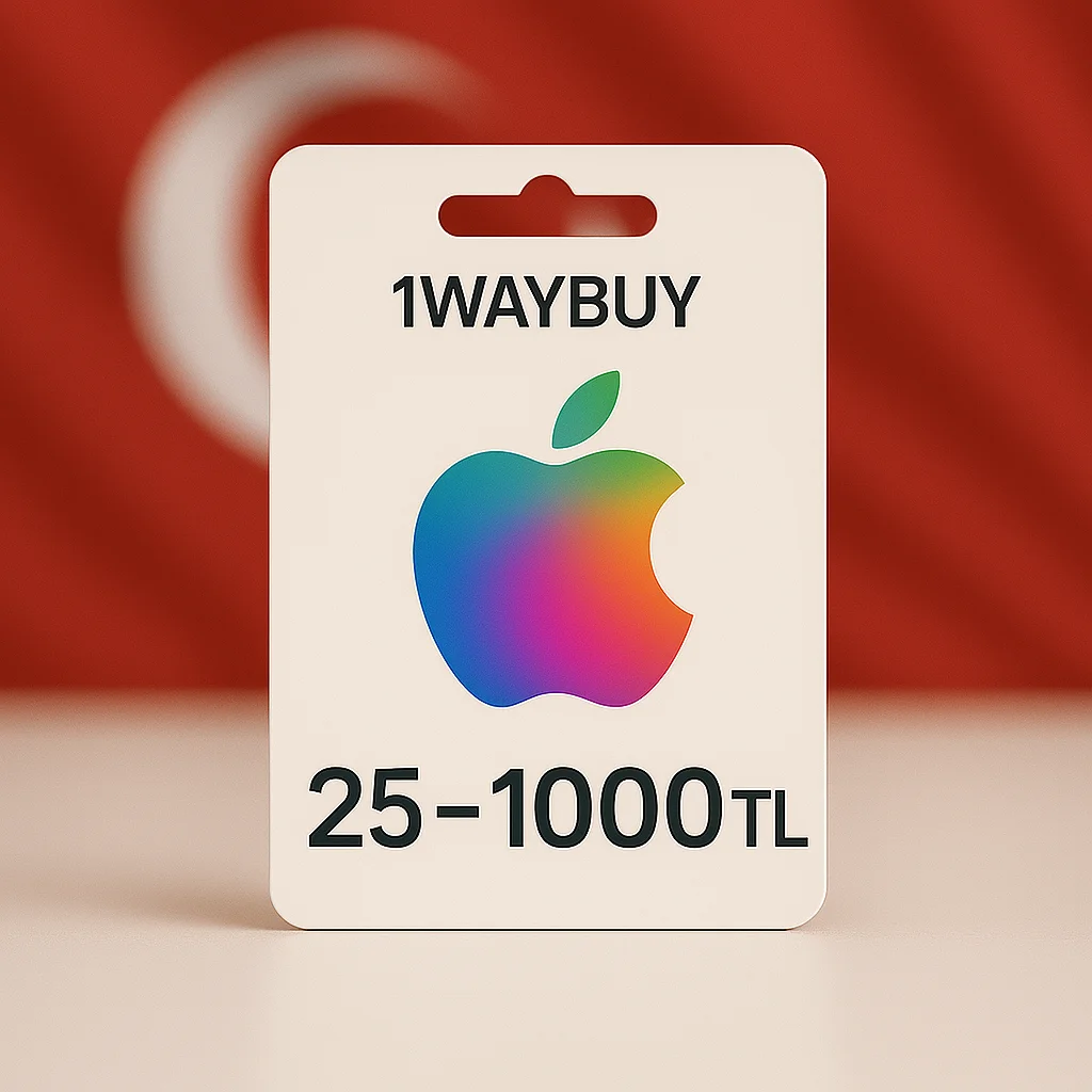 ТУРЦИЯ Apple iTunes 25 50 100 250 500 1000 TL карта