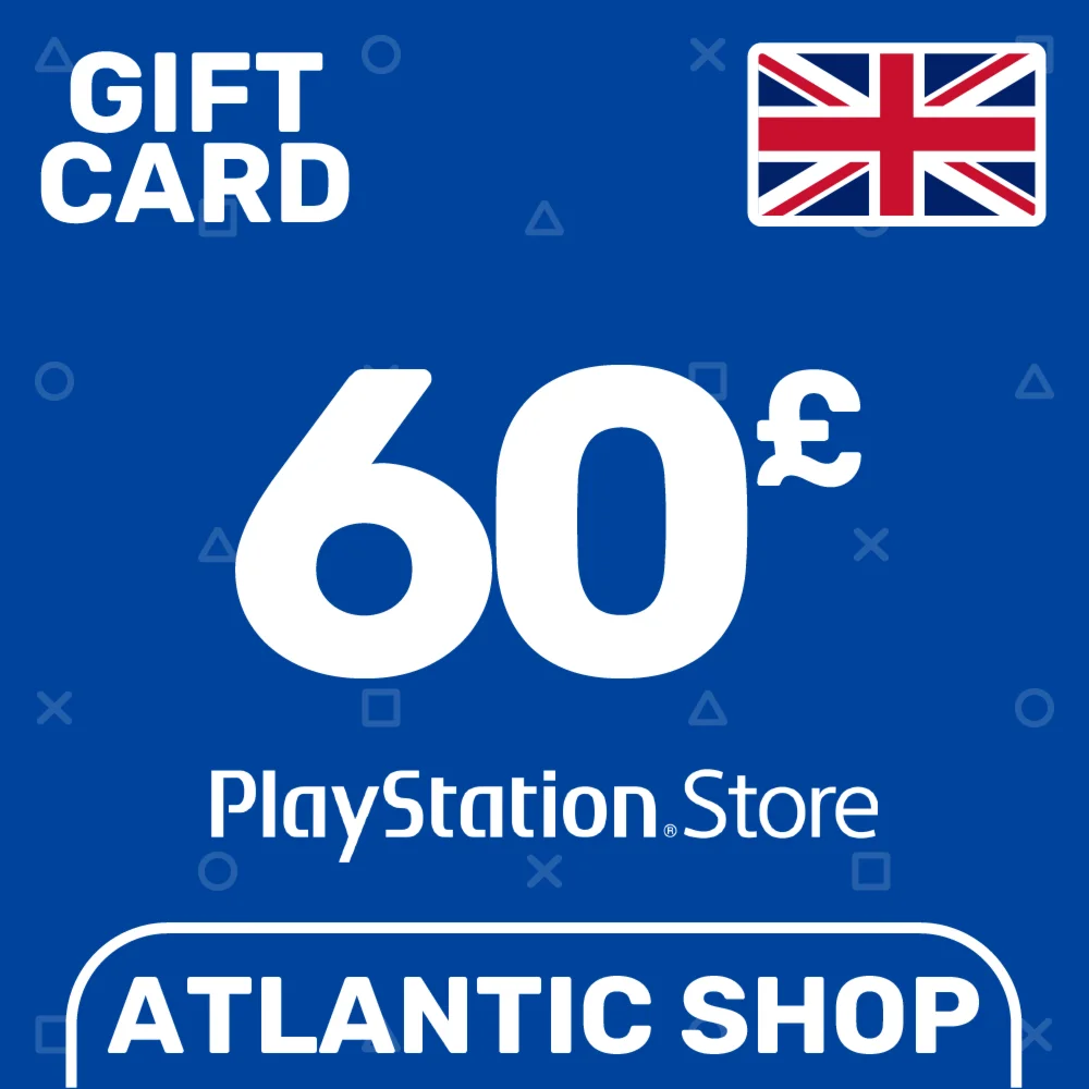 Карта Пополнения PSN 60 Фунтов GBP Великобритания