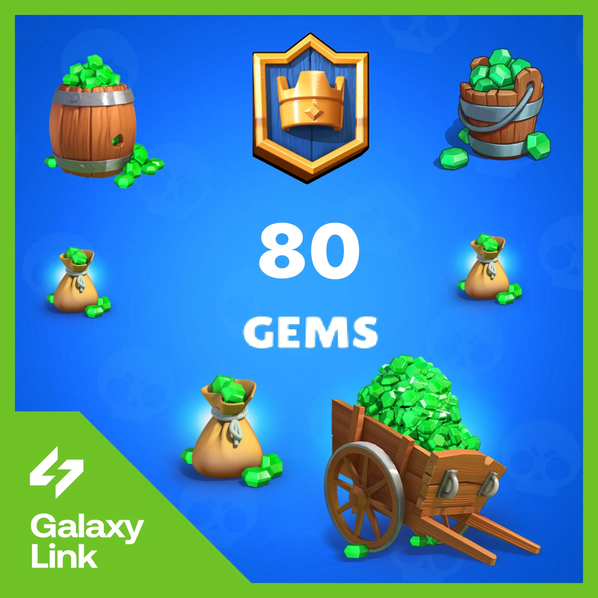 80 ГЕМОВ - Clash Royale - ВСЕ РЕГИОНЫ