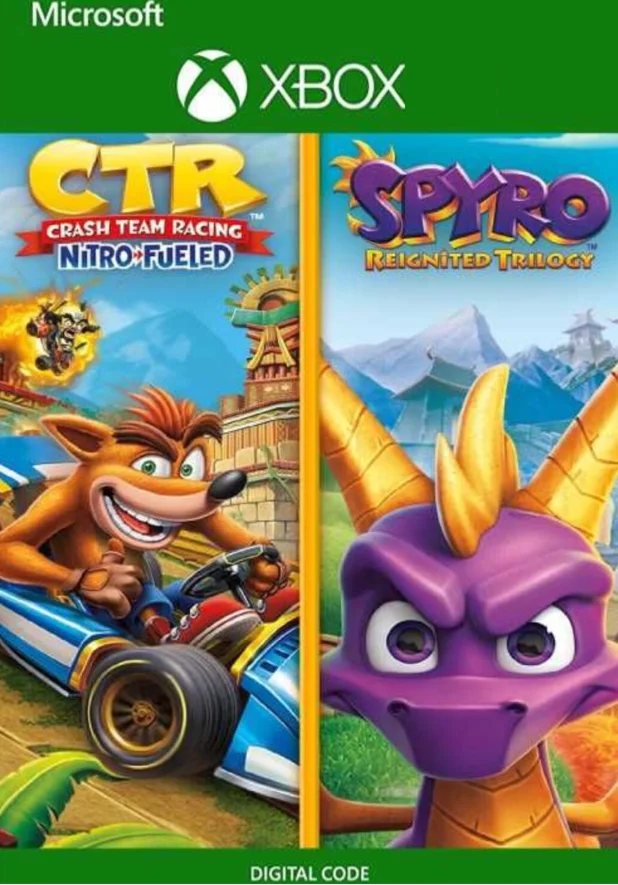CRASH TEAM RACING NITRO-FUELED + SPYRO XBOX КЛЮЧ