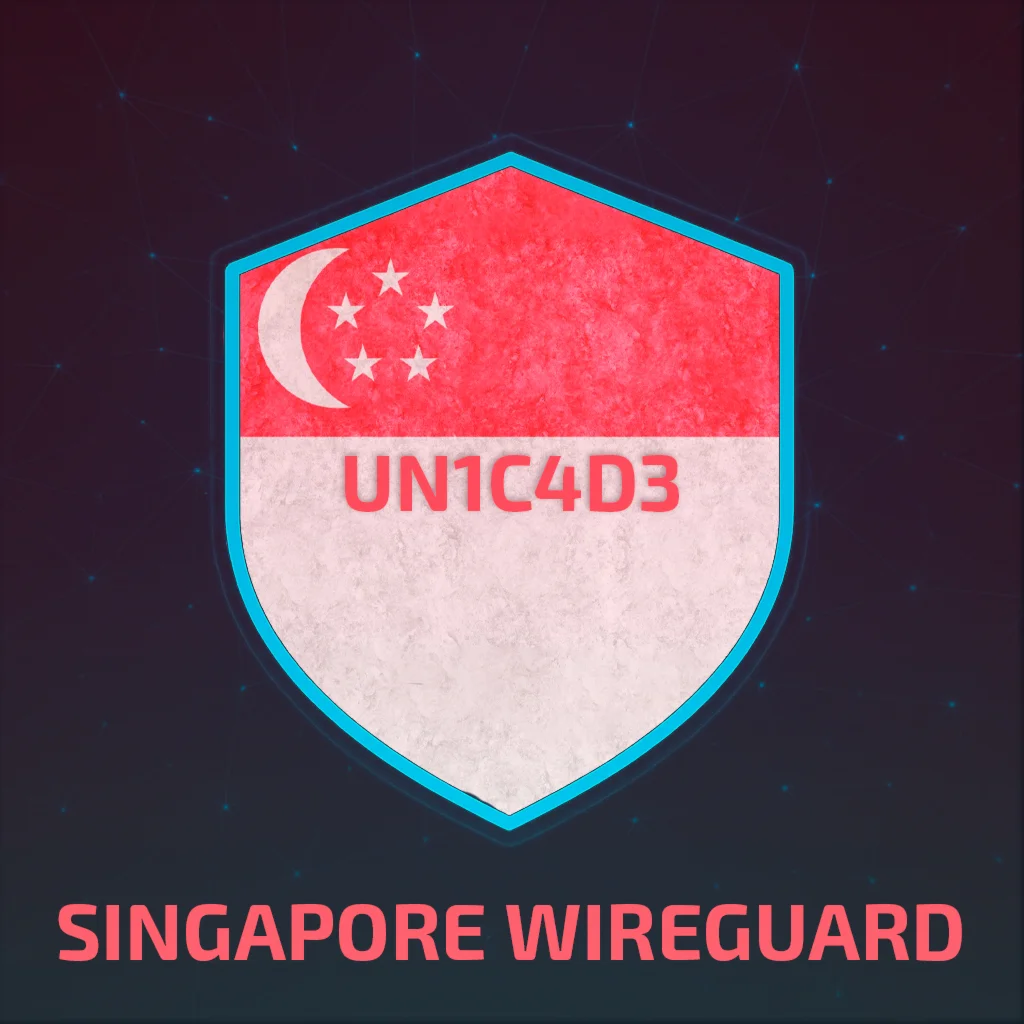 СИНГАПУР WIREGUARD VPN ОТ 1 МЕСЯЦА