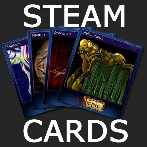 Набор карточек Steam + 100 XP Steam Trading Cards