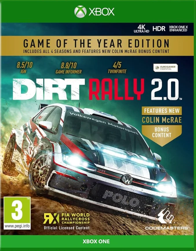 DIRT RALLY 20 GAME OF THE YEAR EDITION XBOX КЛЮЧ