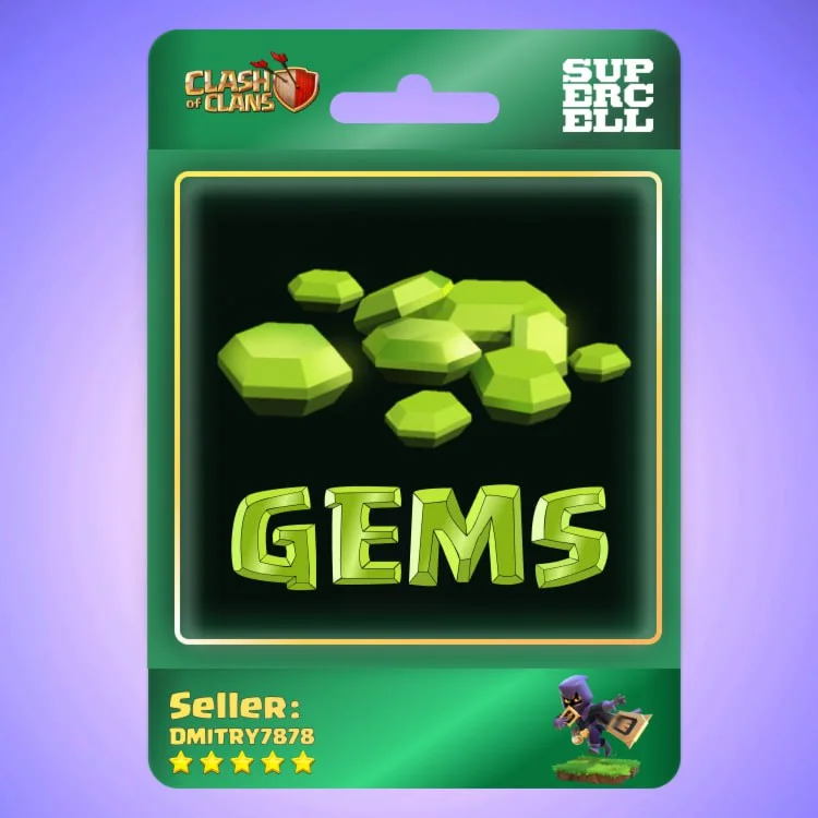 Clash of Clans ГЕМЫ GEMS Лучшая цена