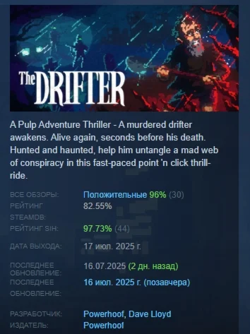 The Drifter АВТОДОСТАВКА STEAM РОССИЯ