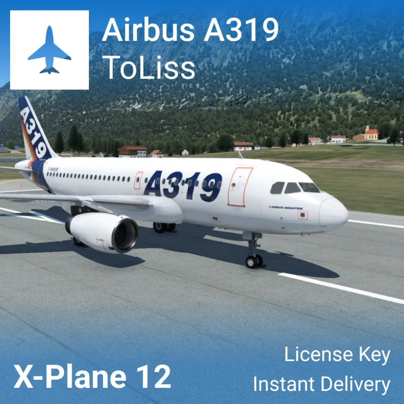 Ключ ToLiss Airbus A319 для X-Plane 12 ЛИЦЕНЗИЯ