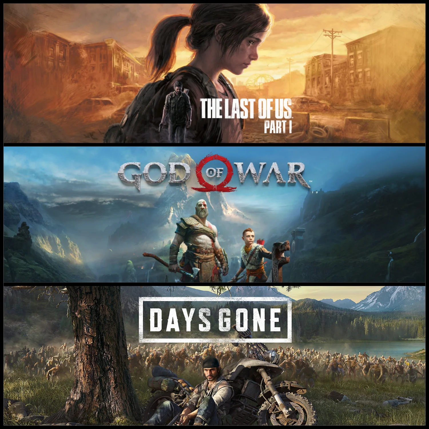 The Last of Us Part IDays GoneGod of War OFFLINE
