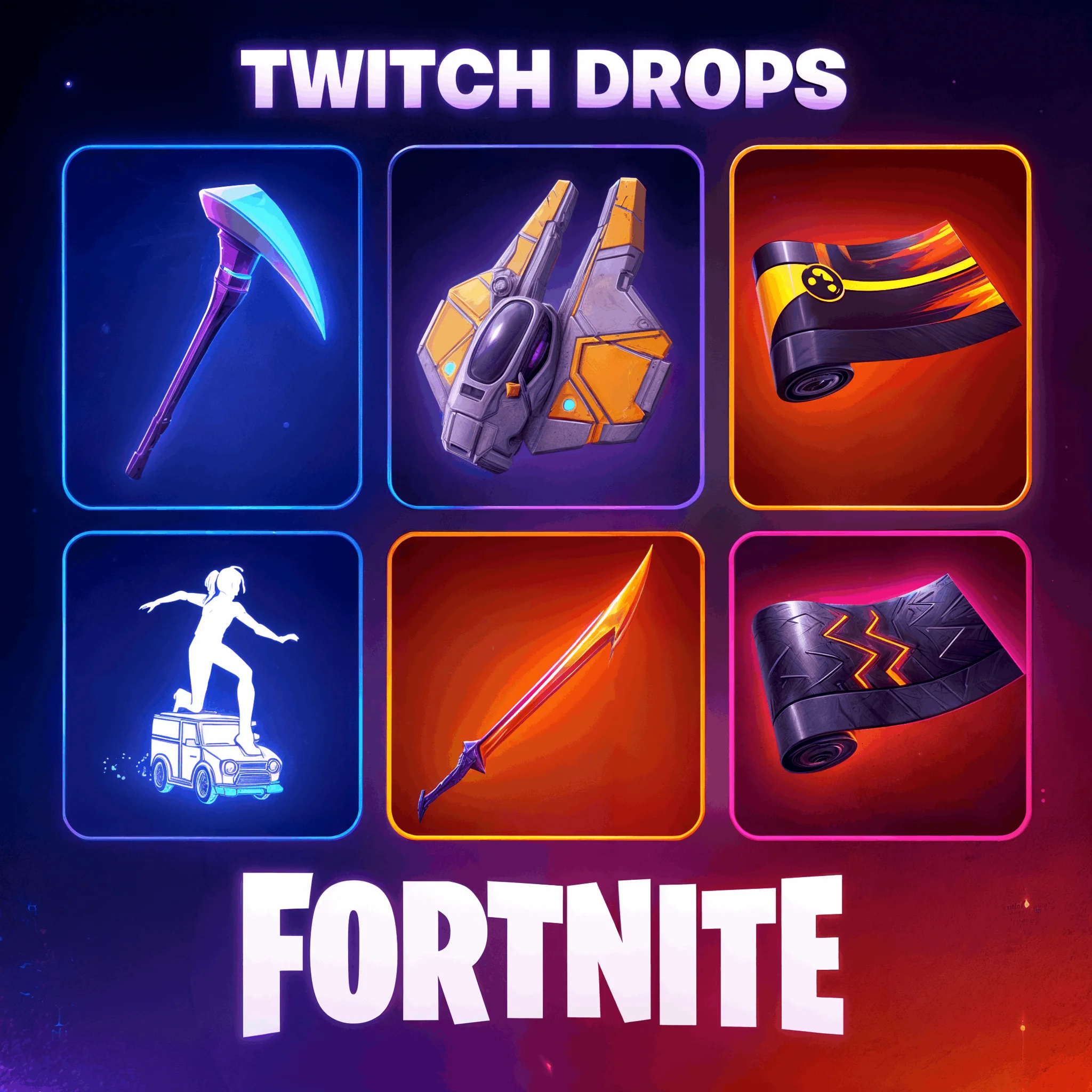 FORTNITE ТВИЧ ДРОПС 29 ПРЕДМЕТОВ/СКИНЫ/ОБЕРТКИ