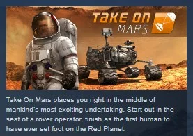 Take On Mars STEAM KEY REGION FREE GLOBAL