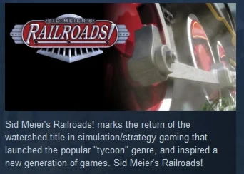 Sid Meiers Railroads STEAM KEY GLOBAL +РФ LICENSE