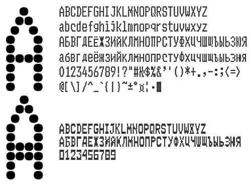 Шрифт ККМ матричного принтера EPSON TM-U950 вер2ttf