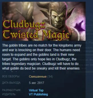 Cludbugzs Twisted Magic STEAM KEY REGION FREE GLOBAL