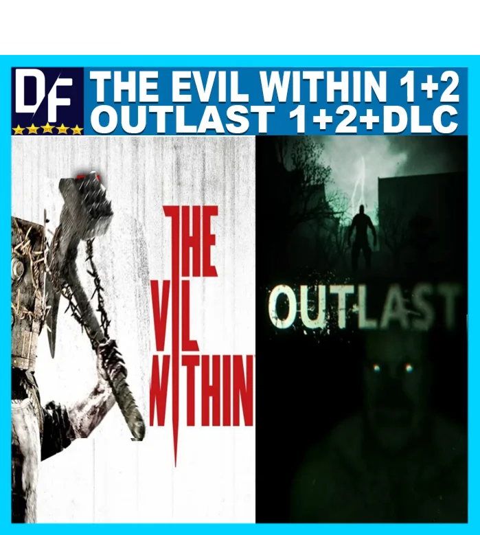 The Evil Within 1+2 + Outlast 1+2 + DLC STEAM Аккаунт