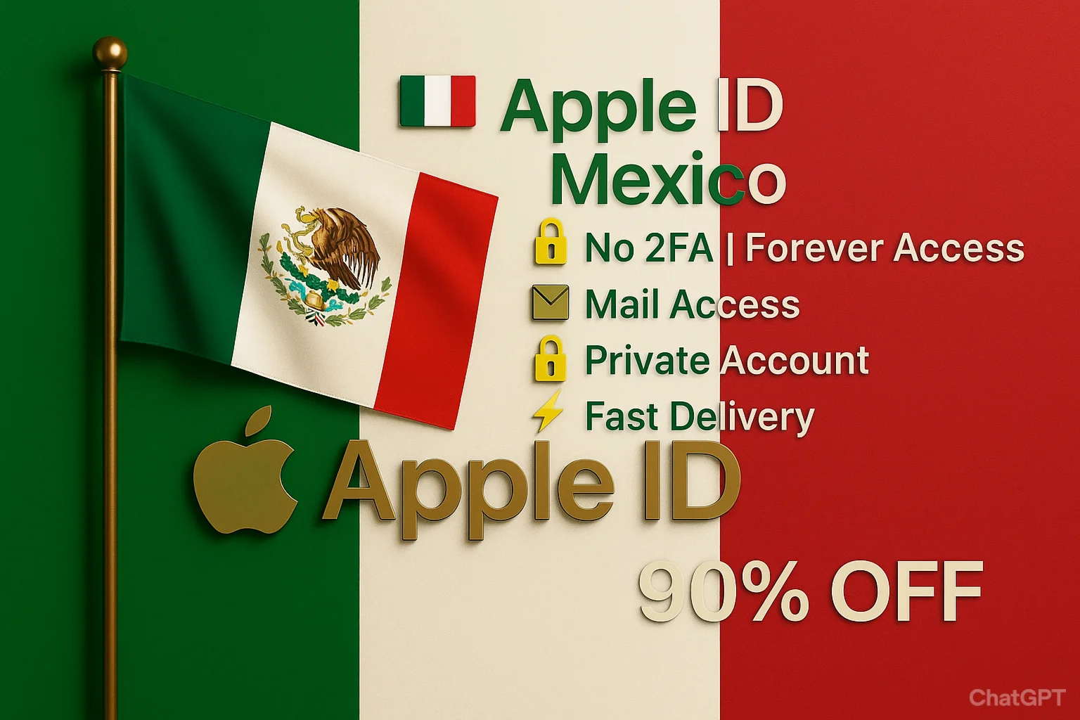 Apple ID Мексика Без 2FA Полный доступ