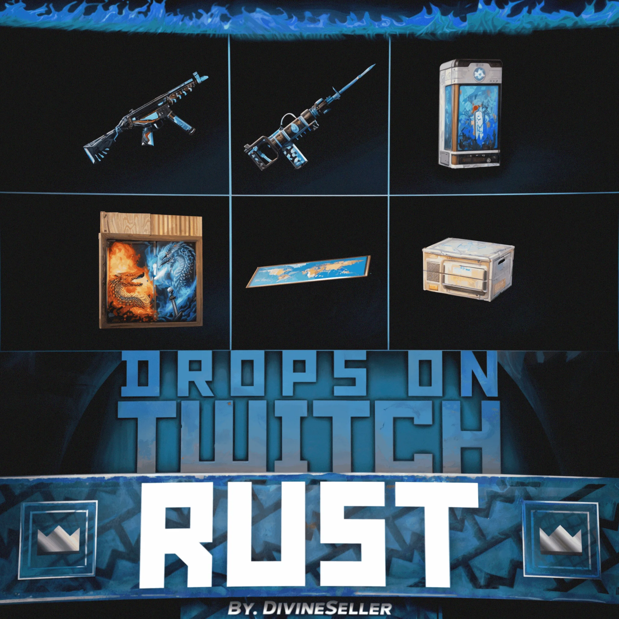 RUST ПРЕДМЕТЫ TWITCH DROPS РАУНД 41 6 СКИНОВ