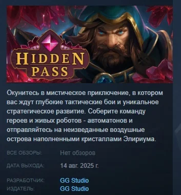 Hidden Pass АВТОДОСТАВКА STEAM РОССИЯ