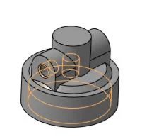 Чертеж и 3D модель детали 30005 крышка