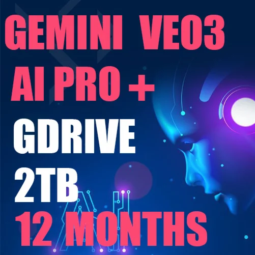 GEMINI VEO 3 AI PRO + GDRIVE 2TB 12 MONTHS PRIVATE